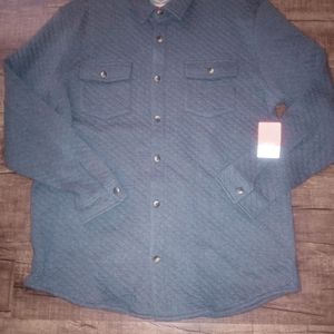 St. John Bay Outdoor Button-Down Dark Charcoal Jacket.  Size XL NWT